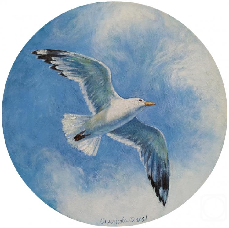 Simonova Olga. Flying seagull