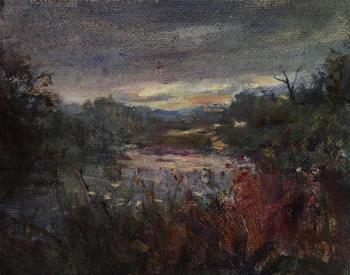 Sunset on the Moscow River