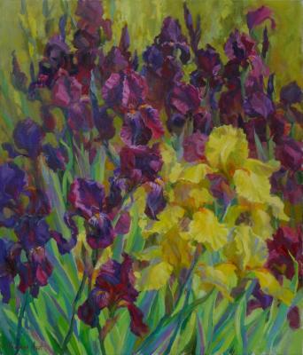 Irises (Burgundy Lilac). Maiskaya Alla