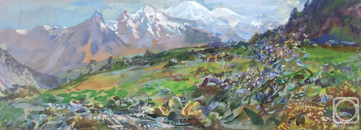 Tsikunov Grigoriy. In the caucasus mountains. Elbrus