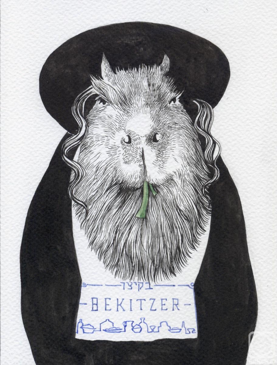 Khozatskaya Ekaterina. Capybara portrait
