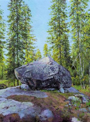 Troll skullcap (from the series "Karelian pebbles"). Sergeev Oleg