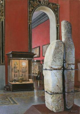 Scythian Hall in Moscow State Historical Museum (Menhirs). Chernov Denis