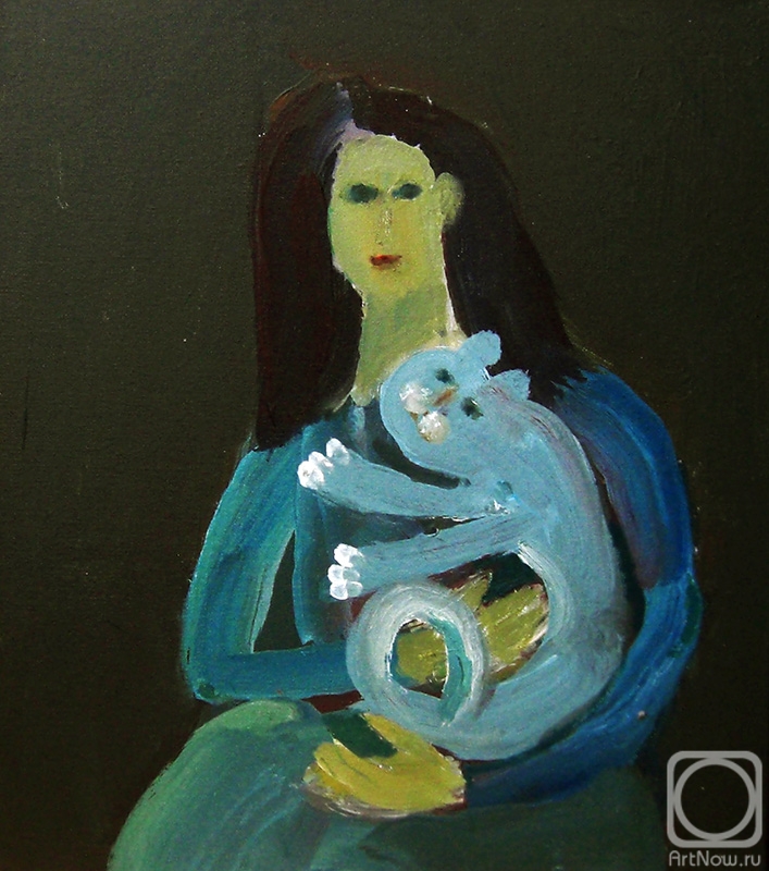 Jelnov Nikolay. Lady with a cat