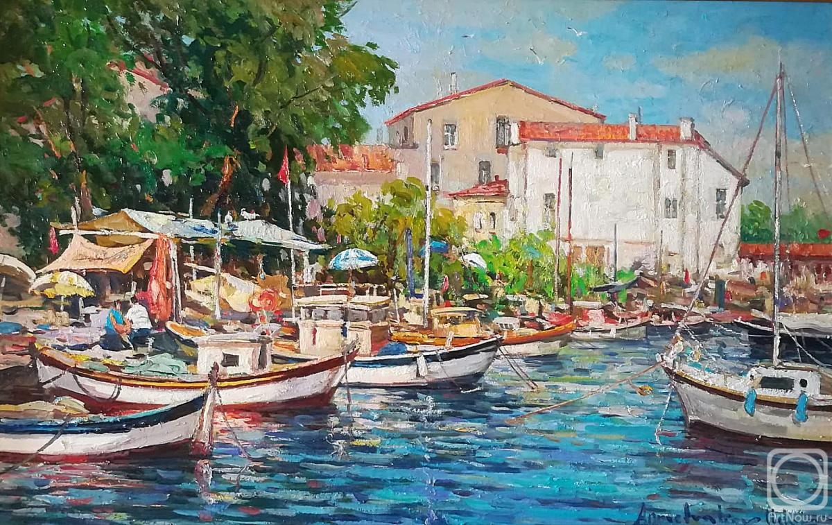 Ahmetvaliev Ildar. Boats on the island