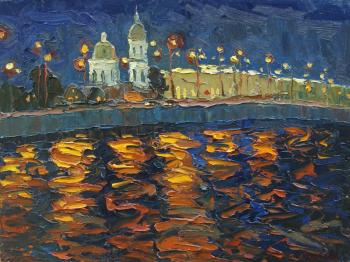 Night lights of St. Petersburg. Vilkova Elena