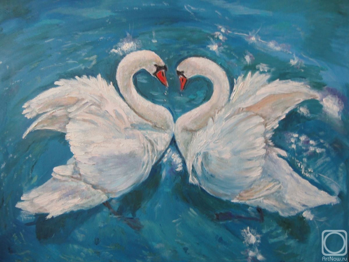 Schedrinova Tatyana. Pair of swans