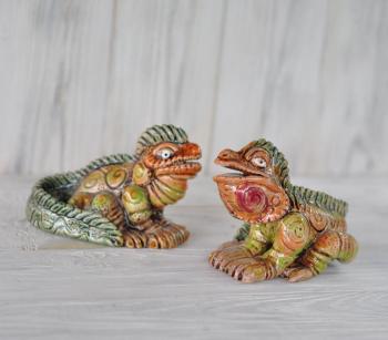 Iguana (Lizard Made Of Clay). Stepanova Elena