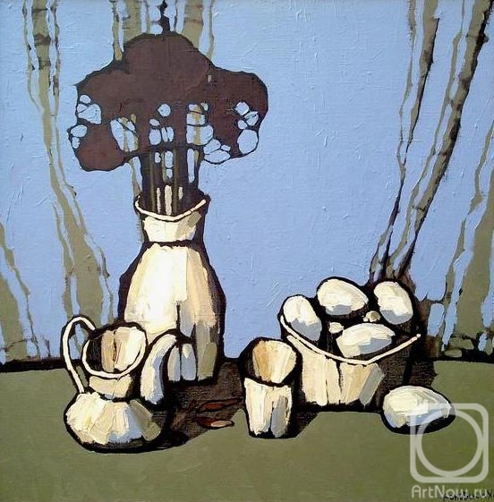 Konevskih Konstantin. White still life