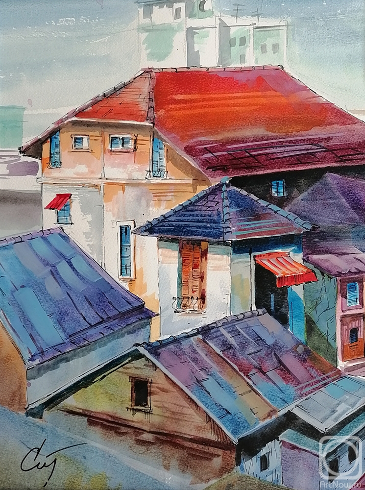 Stuliev Leonid. Roofs of Italy