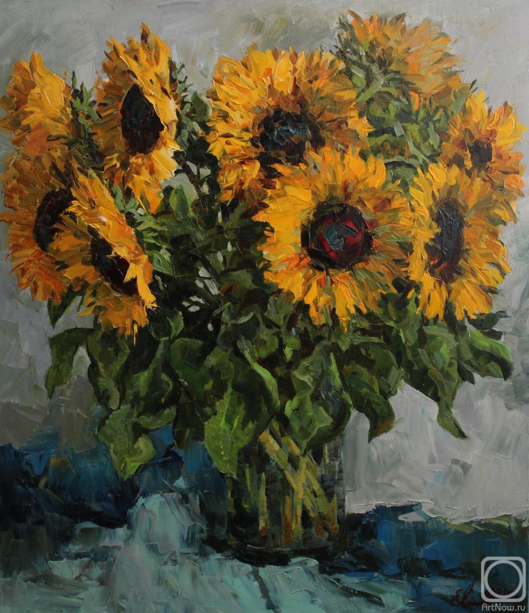 Malykh Evgeny. Sunflowers