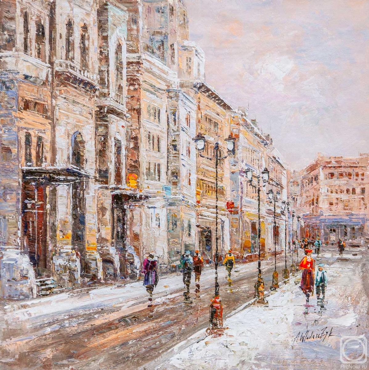 Vlodarchik Andjei. Nikolskaya street. View of the Lubyanka