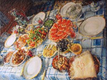 Please come to the table! (Evening at the dacha) (The Holiday Table). Yakimov Alexey
