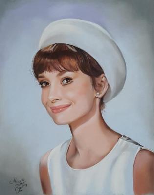 Portrait of Audrey Hepburn. Mahnach Valeriya