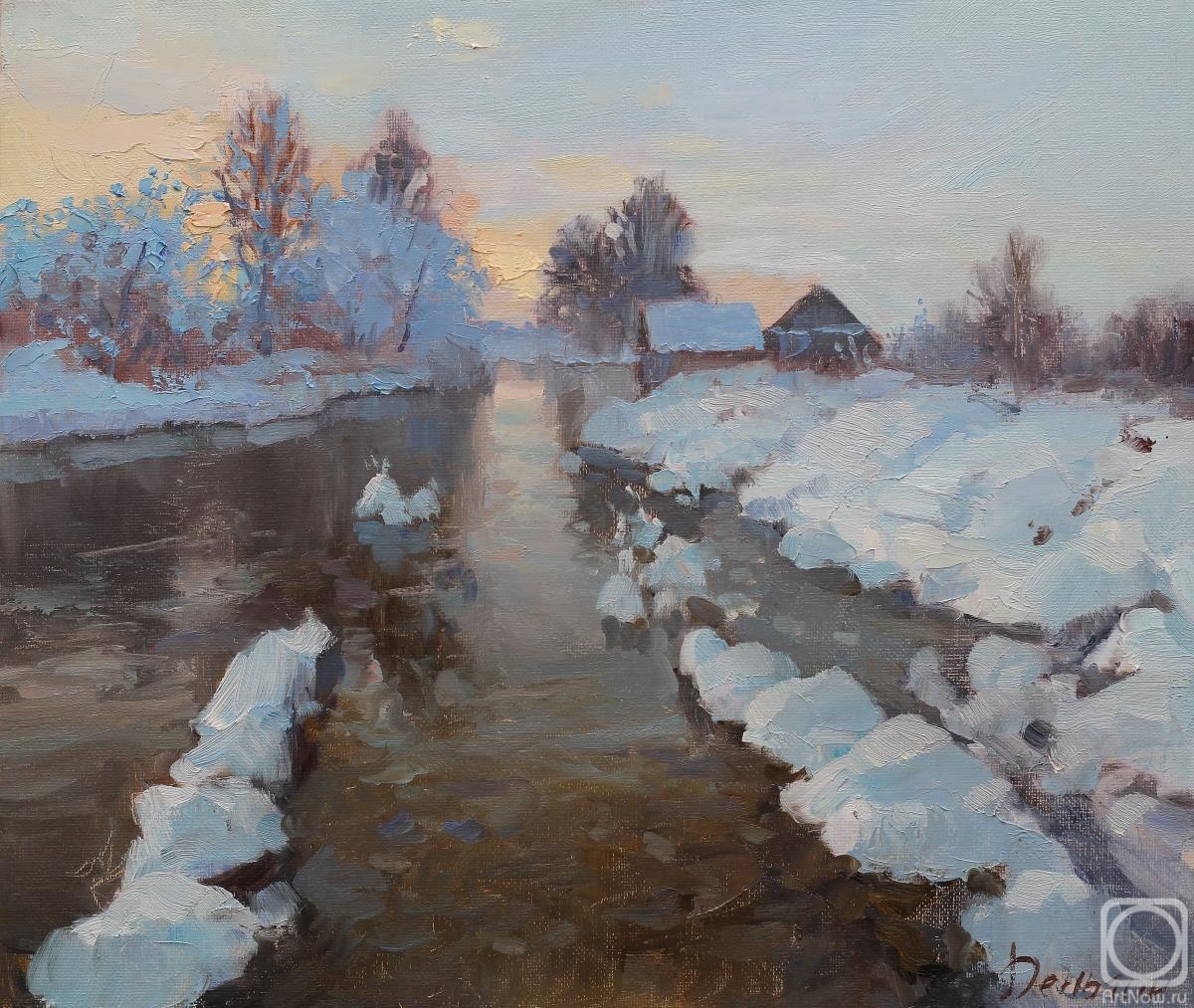 Dengin Sergei. Winter river