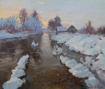 Winter river. Dengin Sergei