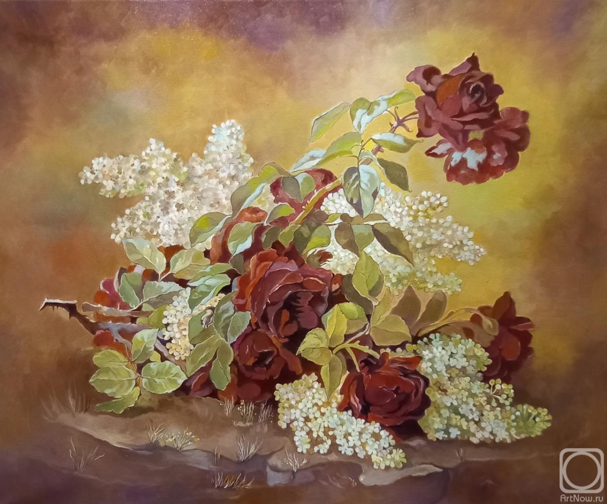 Mets Ekaterina. Roses and lilacs