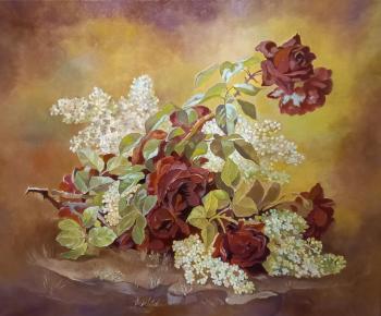 Roses and lilacs. Mets Ekaterina