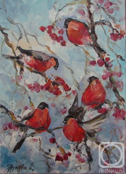 Zhukova Elena. Bullfinches
