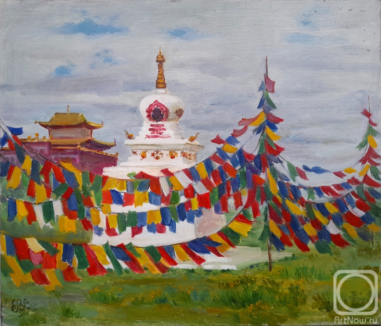 Shumakova Elena. Stupa. Kalmykia (etude)
