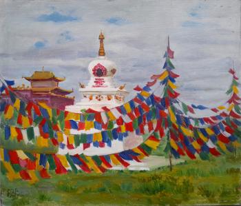 Stupa. Kalmykia (etude). Shumakova Elena