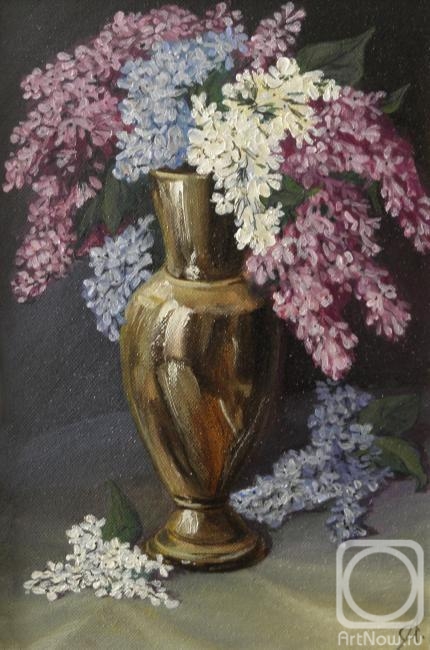 Volkova Olga. Lilac on a dark background