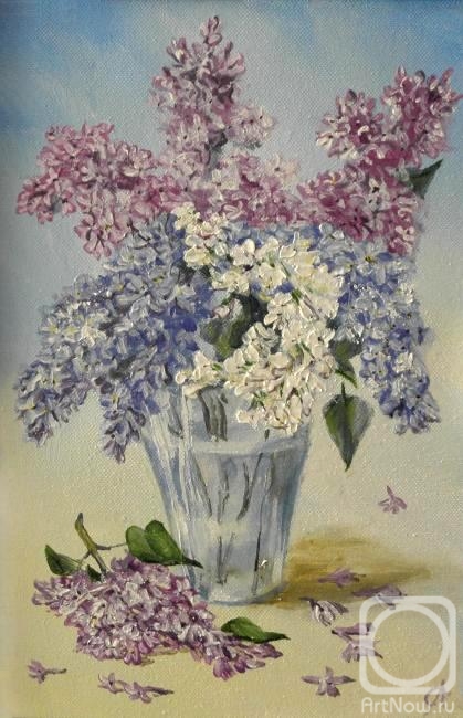 Volkova Olga. Lilac on a light background