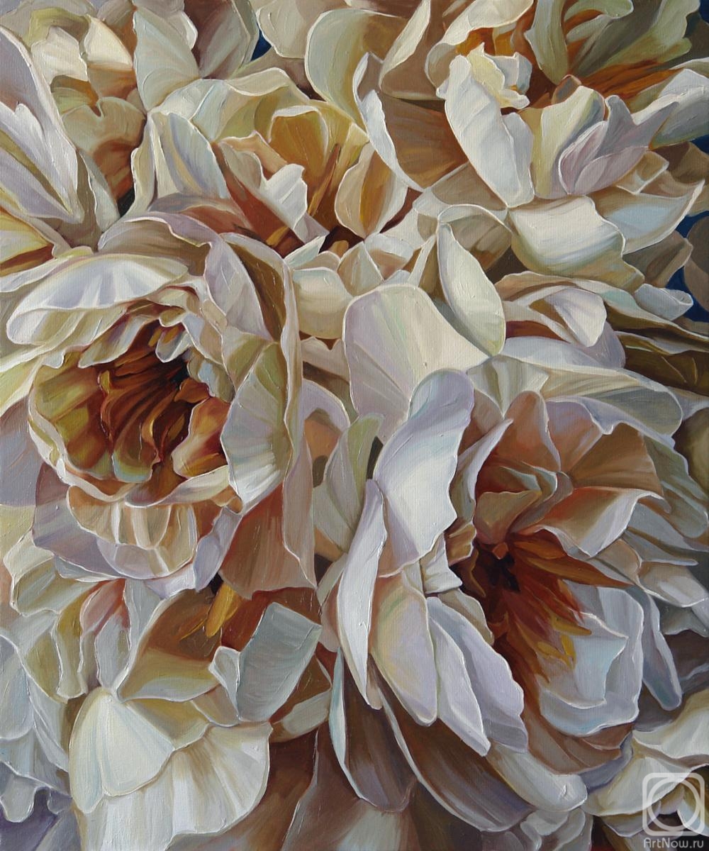 Vestnikova Ekaterina. Bouquet of white peonies