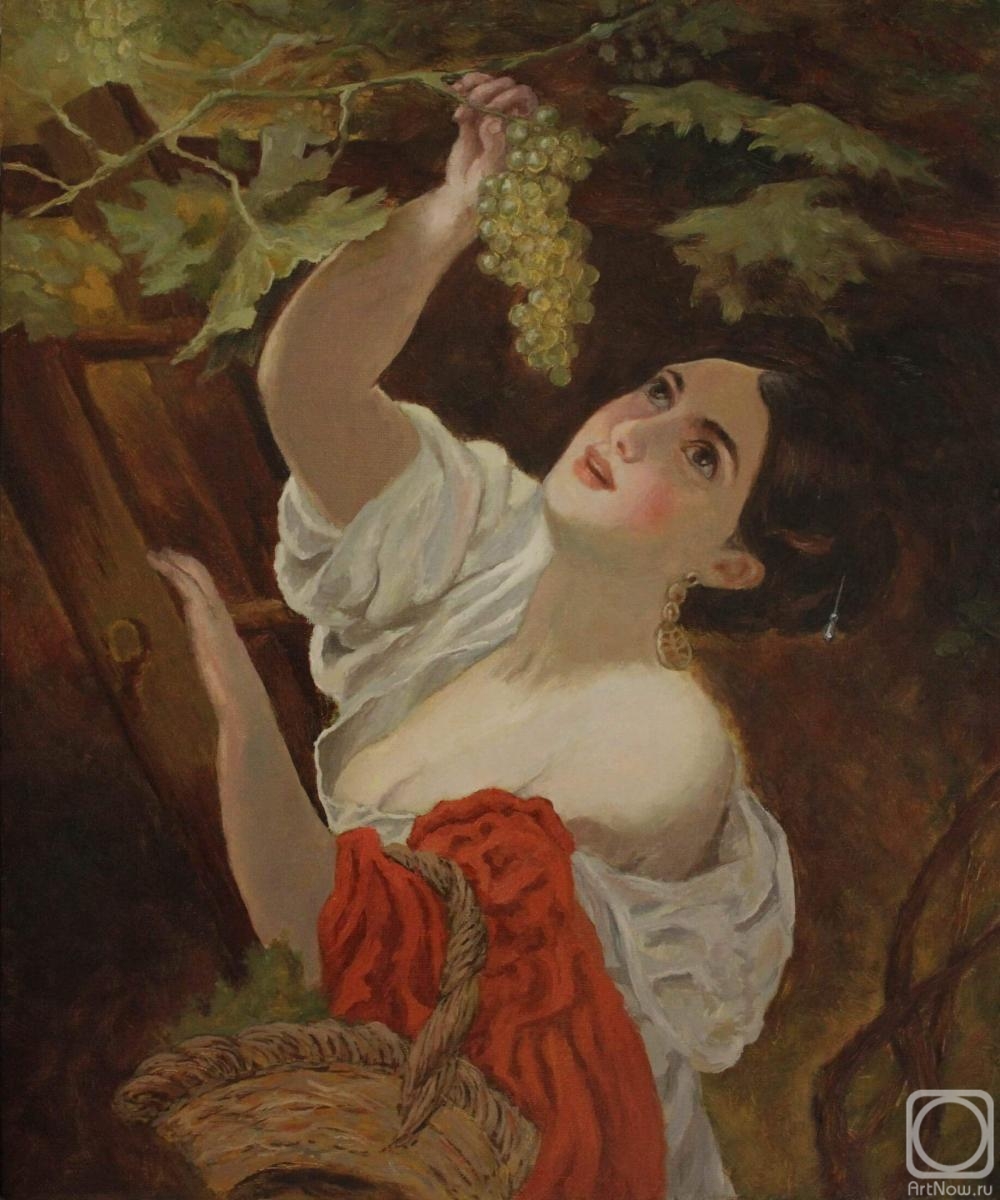 Korepanov Alexander. Attempt at a copy of the painting Noon by K. P. Bryullov