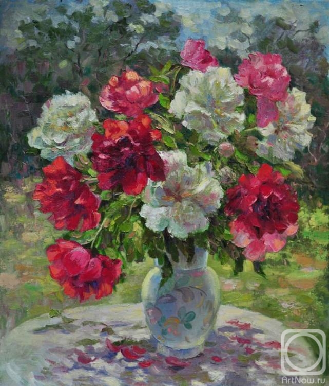 Stepanova Elena. Bouquet of peonies