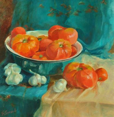 Still life with tomatoes. Stepanova Elena