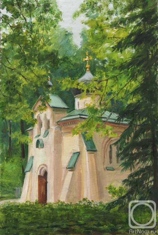 Shumakova Elena. Church in Abramtsevo (etude)