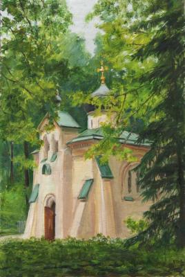 Church in Abramtsevo (etude). Shumakova Elena