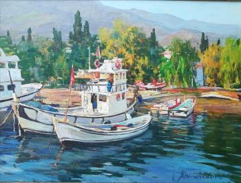 Boats from the island of Marmara (Turkey Princes Islands). Ahmetvaliev Ildar