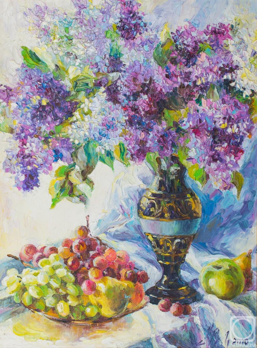 Kruglova Irina. Lilac and grapes