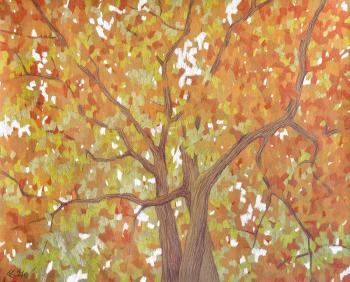 In shades of autumn (Color Pencils). Kryukova Anna