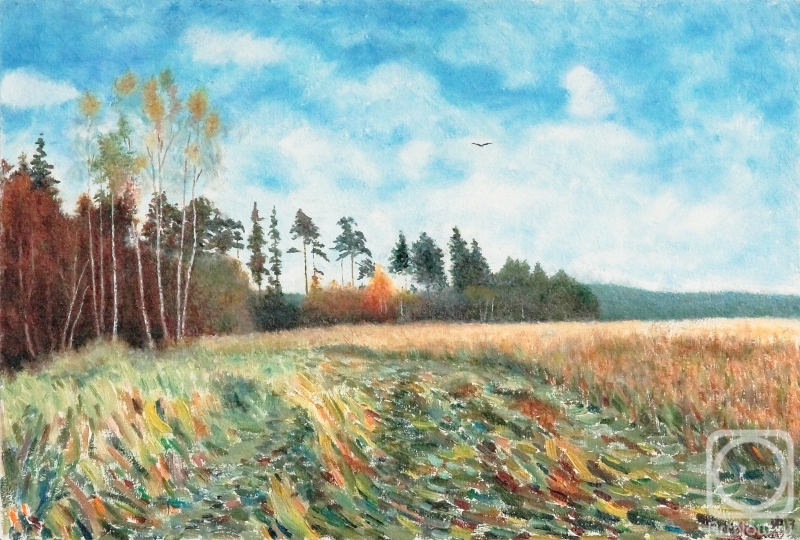 Filiykov Alexander. Autumn. Field, in the vicinity of Plotavtsevo Village, Vladimir region