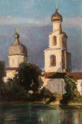 Evening, View of the Yuriev Monastery, V. Novgorod