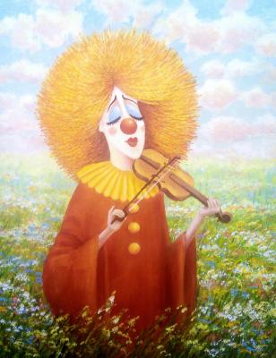 Love song (Red Clown With A Violin). Rogov Vladimir