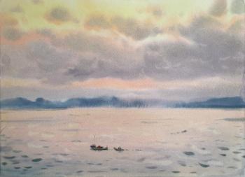 Sunset on the sea. Shundeeva Tatiana