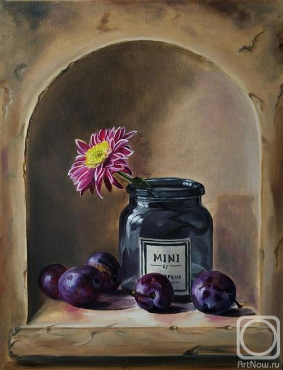 Lutcher Elena. Still life with plums