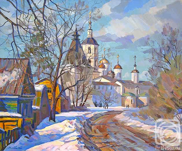 Zhlabovich Anatoly. Monastery in winter
