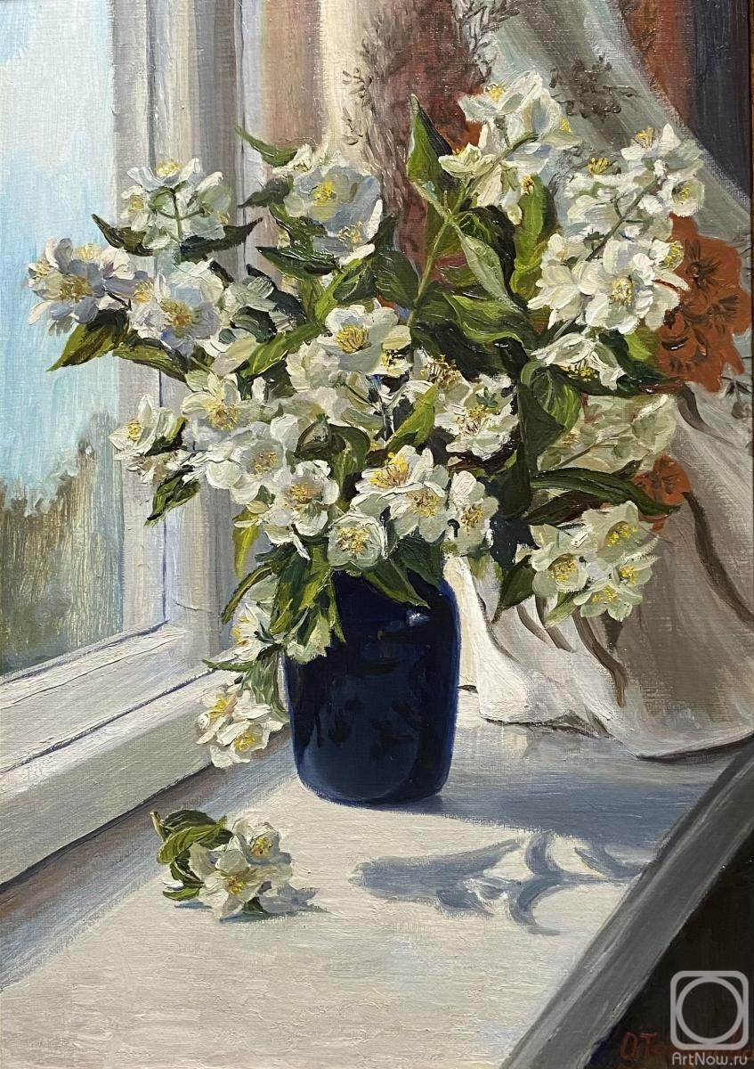 Tikunova Olga. Spring on window