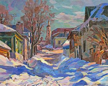 Shadows in the snow. Zhlabovich Anatoly
