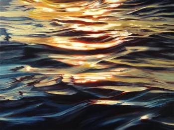 The glare of the sun on the water. Vestnikova Ekaterina