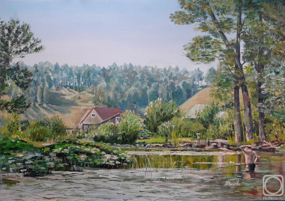 Valueva Zoya. In the village in summer