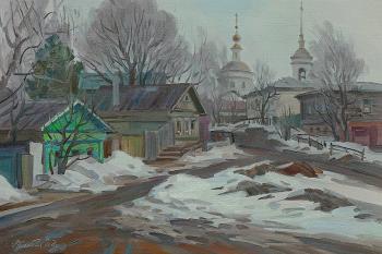 Winter melts (Houses On A Hill). Zhlabovich Anatoly