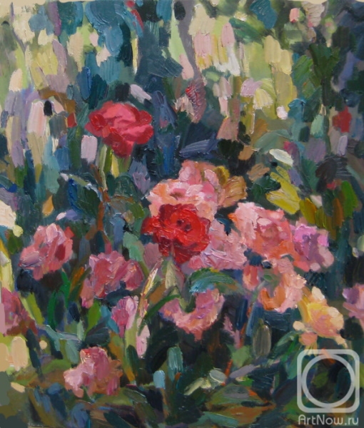 Bocharova Anna. Roses in the garden