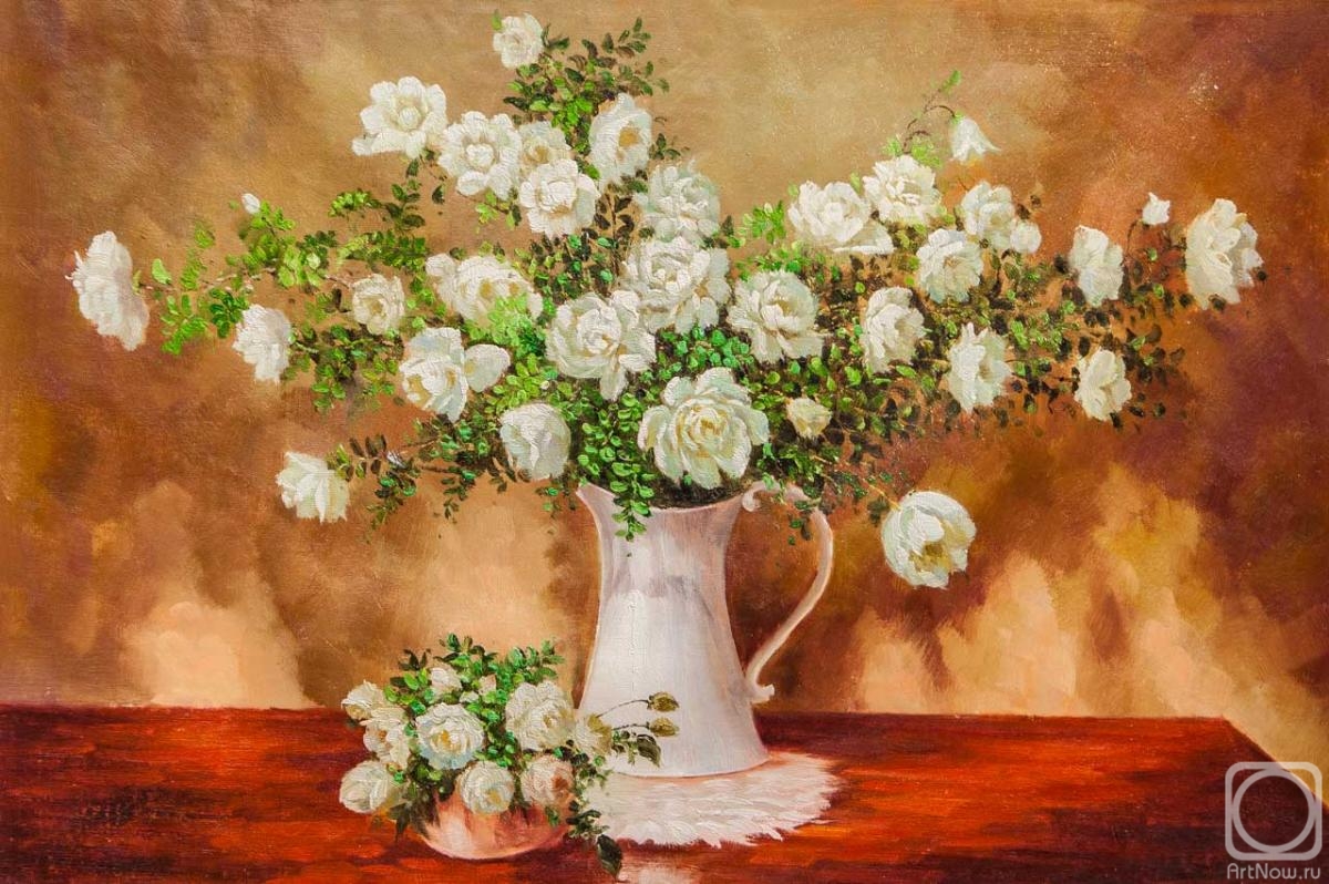 Vlodarchik Andjei. White rose hips in a jug