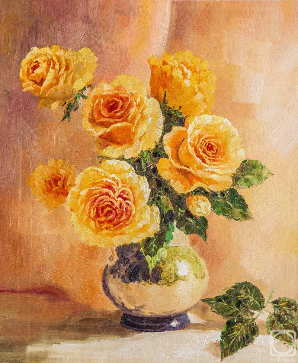 Vlodarchik Andjei. Bouquet of yellow roses for happiness
